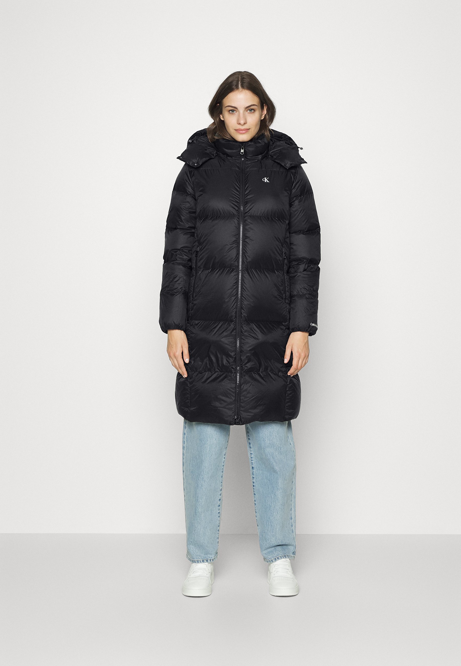 Calvin Klein Jeans LONG PUFFER - Winter coat - black 