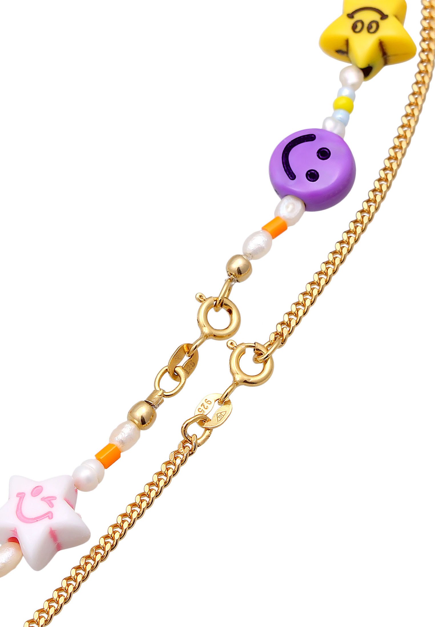 Elli LAYER LOOK STAR MOON - Collana - gold/dorato
