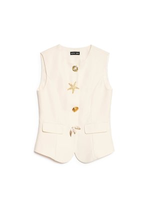 Sister Jane, MILOS BROOCHES - Γιλέκο - cream