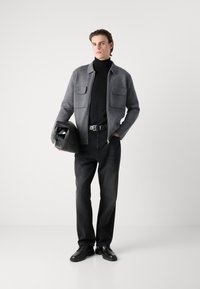 BOSS BELLOTTO - Adīta jaka - medium grey
