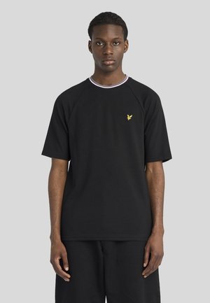 Lyle & Scott TIPPED TRACK - Βασικό μπλουζάκι - jet black