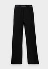 WIDE LEG TRACK PANT - Broek - black