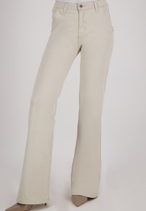 Flared Jeans - beige