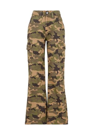 DEF Flared-farkut - green camo