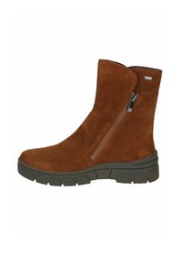 Gležnjarji s platformo - nut suede