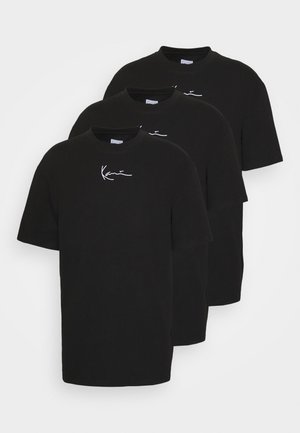 ESSENTIAL TEE 3 PACK UNISEX - T-shirt basic - black