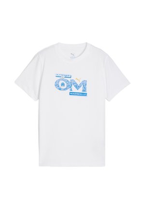 OLYMPIQUE DE MARSEILLE CULTURE - Fanartikel - white-bleu azur