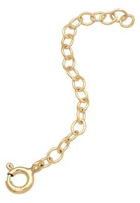 Guld-tone kædearmbånd med sammenkoblede runde led og en krabbe-lås. Fremstillet af 925 sterling sølv med en poleret overflade.