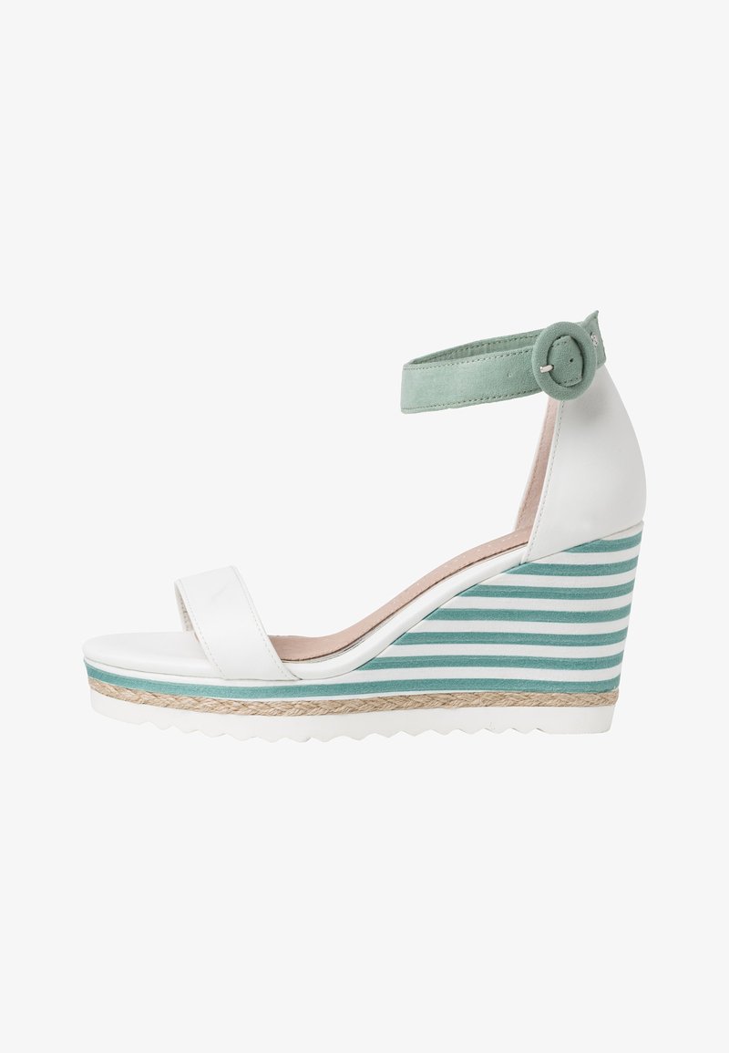 Marco Tozzi BY GUIDO MARIA KRETSCHMER - High Heel Sandalette - white/sage
