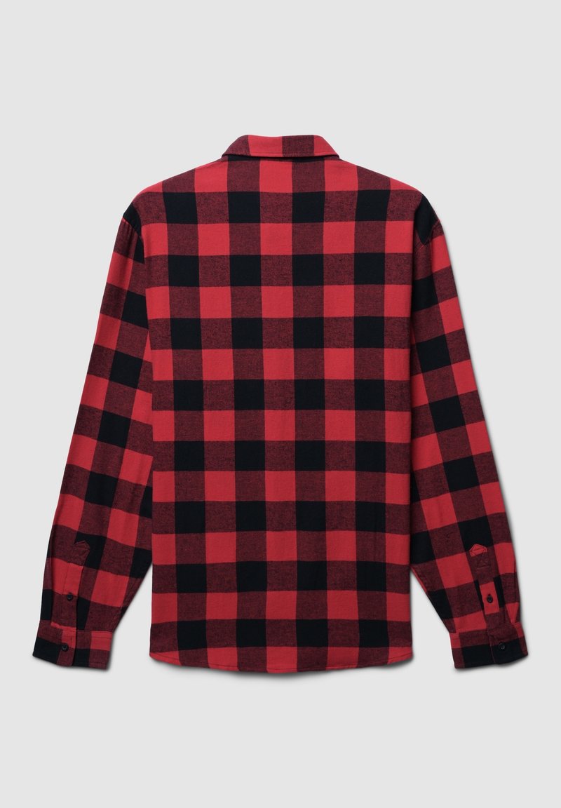 Raff&Taff Camicia Boscaiolo In Flanella Termica A Quadri - Imbottita, Unisex, Rosso, Taglie Forti XXXL