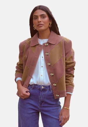 Love & Roses, REGULAR FIT  - Summer jacket - pink and brown patchwork