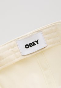 Obey Clothing SOUND 5 PANEL SNAPBACK UNISEX - Kapa - off-white/dark green