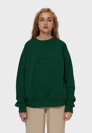 OVERSIZE - Sweatshirt - mottled green