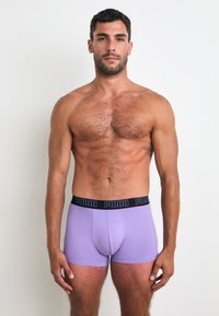 Puma MEN EVERYDAY TRUNKS 2 PACK - Uske bokserice - purple/black