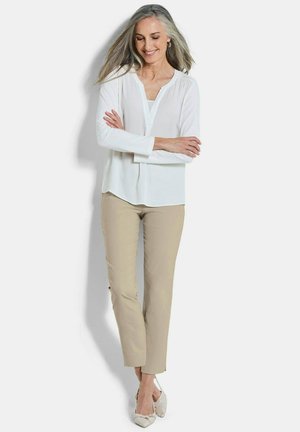 7/8-BENGALIN LOUISA MIT SCHLUPFBUND - Stoffhose - beige