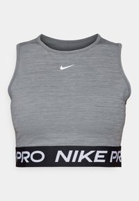 CROP TANK - Topp - smoke grey/heather/white