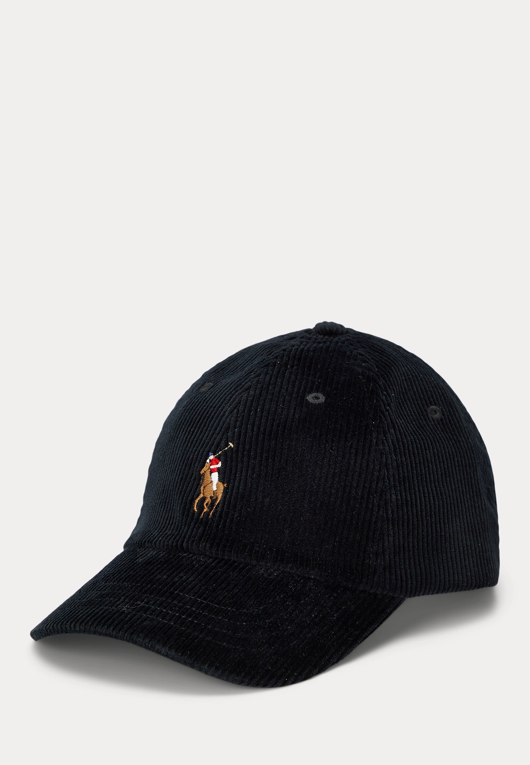 Polo by Ralph Lauren Black Corduroy Cap with Iconic Logo POLO RALPH LAUREN Men main image 2