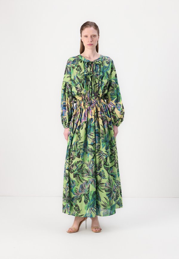 OLD LOVE ABITO STAMPA FOGLIE  - Freizeitkleid