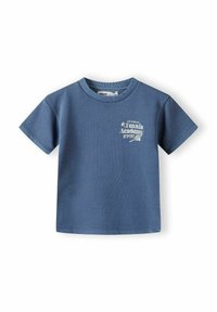 T-shirt in cotone blu a maniche corte, con scollatura rotonda, con testo bianco: "Los Angeles Tennis Academy 1997" e un'icona di una racchetta da tennis.