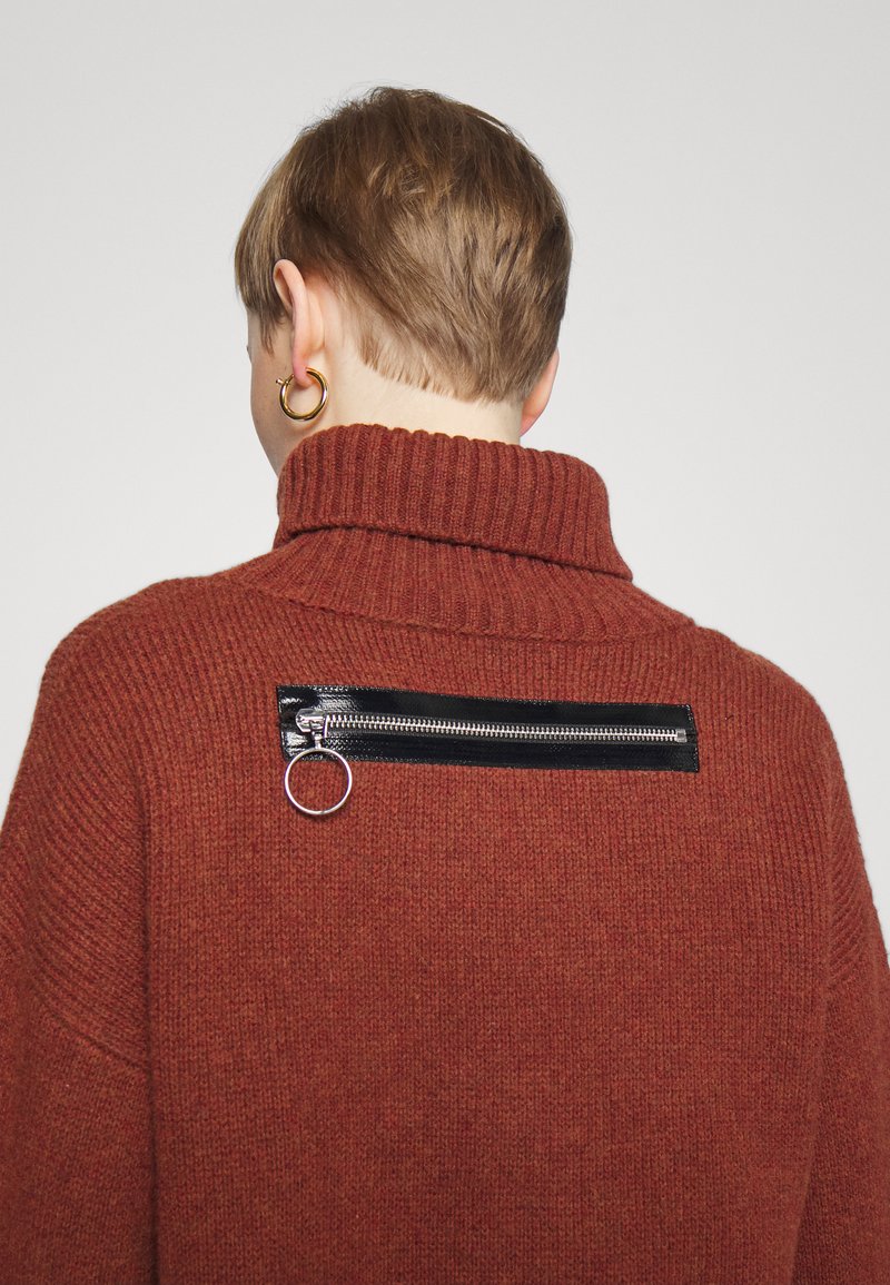 Damen Bekleidung | Christopher Kane ZIP OVERSIZED Strickpullover brown/braun - VI11634 Damen Bekleidung | Christopher Kane ZIP OVERSIZED Strickpullover brown/braun - VI11634