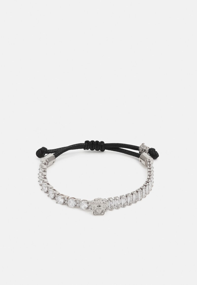 Versace BRACELET UNISEX - Náramok - silver-coloured/black