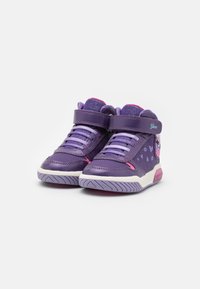 Geox INEK GIRL LIGHT UP - Sneakers high - violet/fuchsia