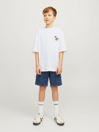 Jack & Jones Junior JORTAMPA BACK TEE CREW NECK JNR - Print T-shirt - weiß