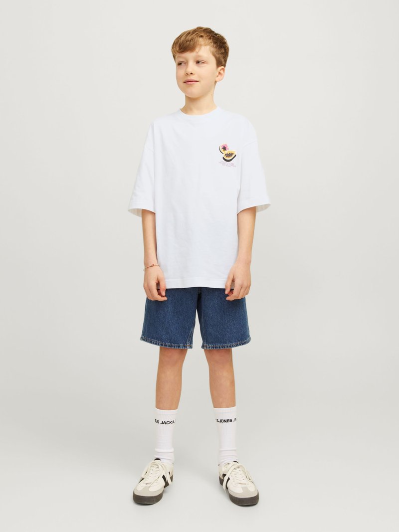 Jack & Jones Junior JORTAMPA BACK TEE CREW NECK JNR - Print T-shirt - weiß
