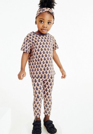 SET - Legging - black brown bunny