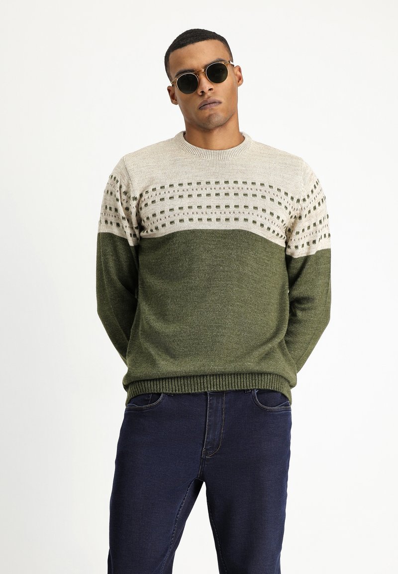 Kigili Strickpullover - medium khaki
