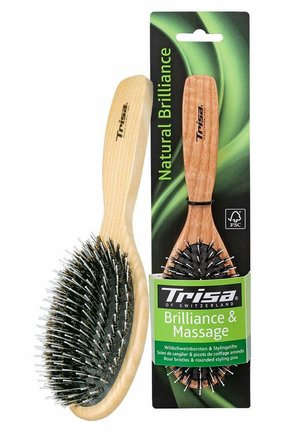 BRILLIANCE MASSAGE LARGE - Pettine - hellbraun holz