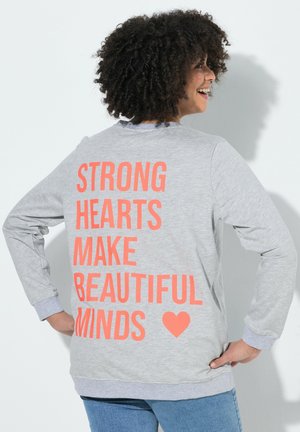 KOMFORT FIT NEON-RÜCKENSTATEMENT - Felpa - pale mottled grey