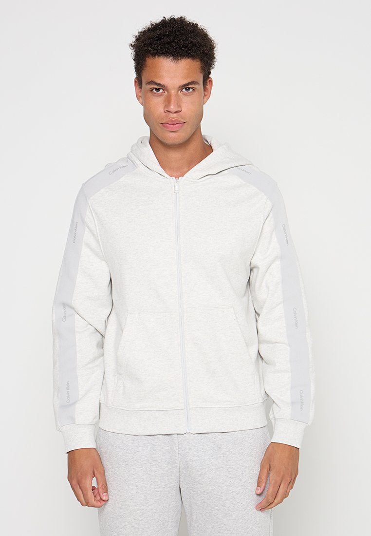 Calvin Klein Performance Sweater met rits lichtgrijs Calvin Klein Performance Sweater met rits lichtgrijs
