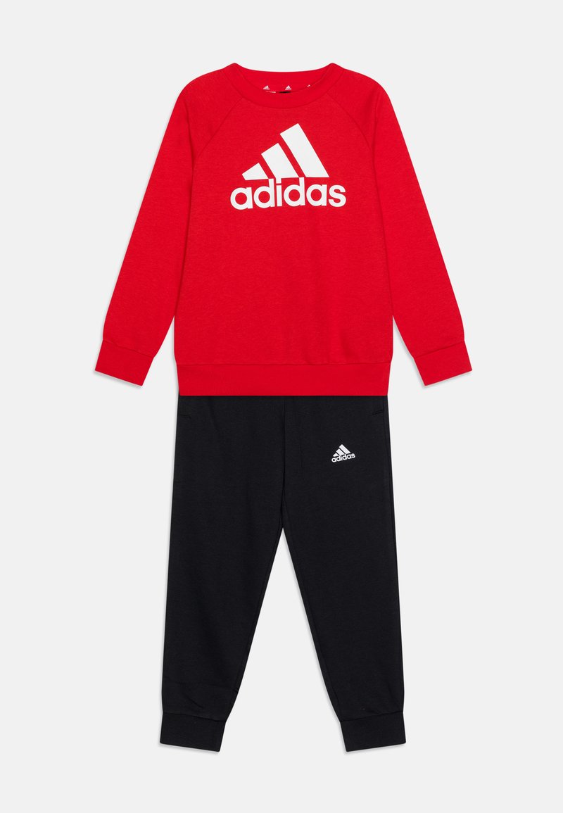 adidas Performance KIDS UNISEX SET - Pantalones deportivos - better scarlet/white/black/