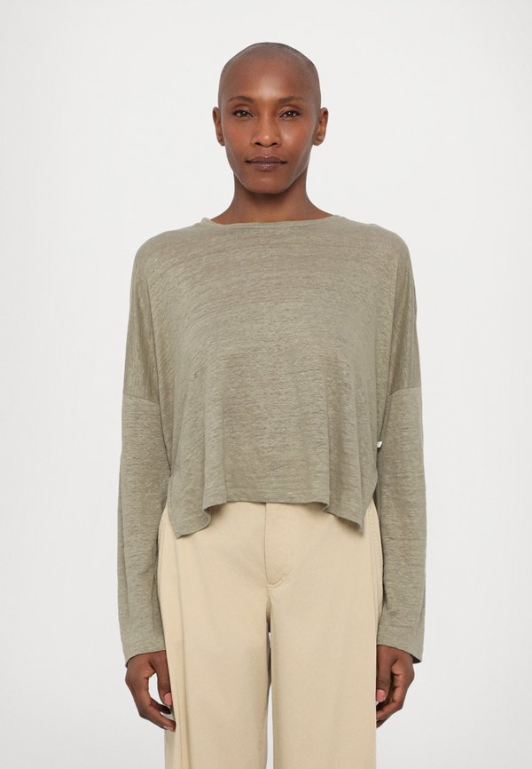CREW NECK LONG SLEEVE - Long sleeved top - olive