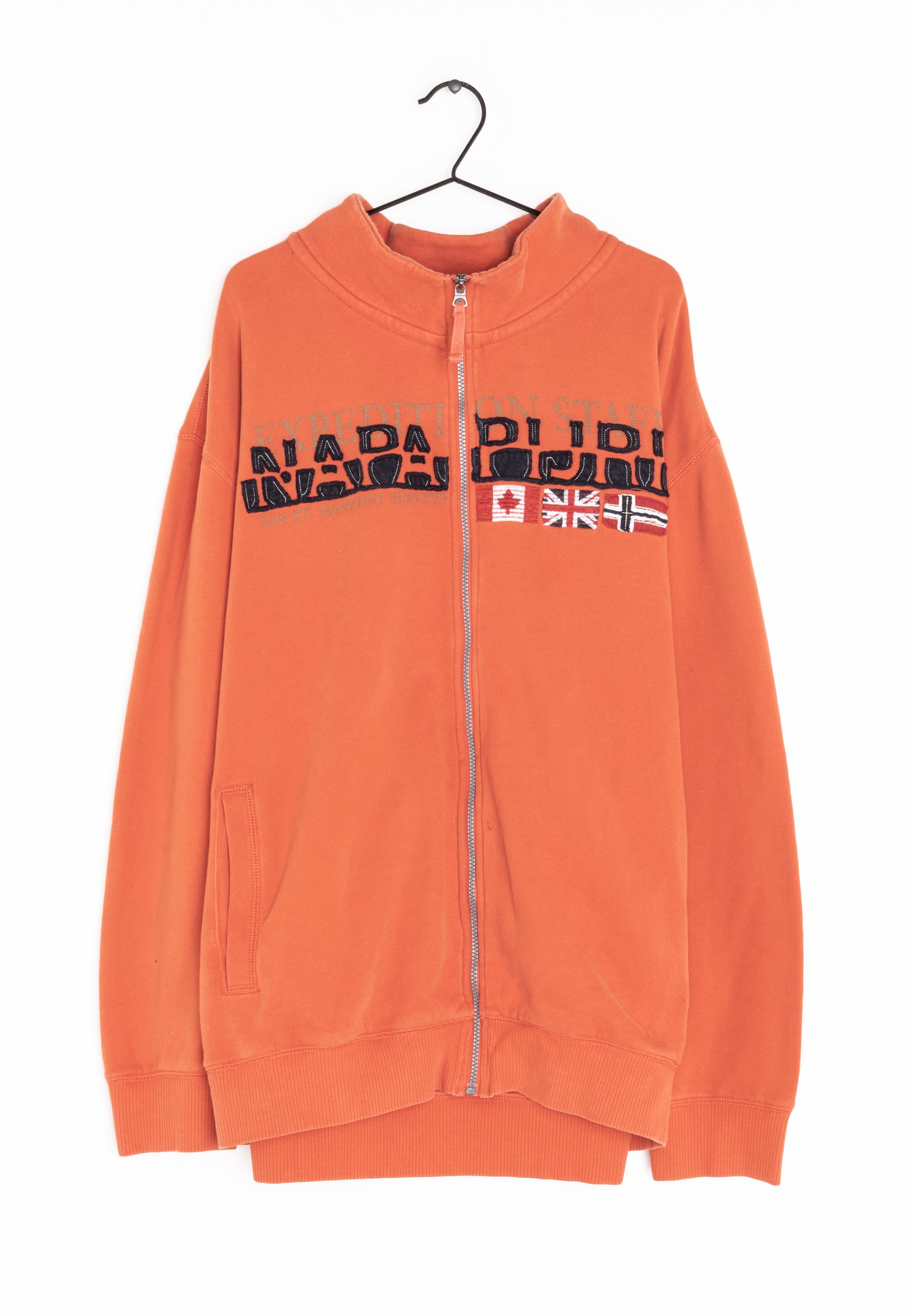 Napapijri Zip-up sweatshirt orange (Pre-owned) Zalando