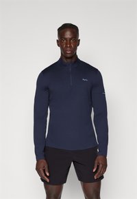 Rapha MENS ACTIVE HALF ZIP - Top s dlhým rukávom - dark navy/dark grey