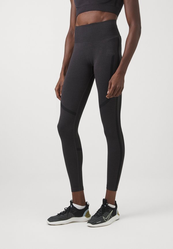 RUSH SEAMLESS - Leggings - dark graphite melange3