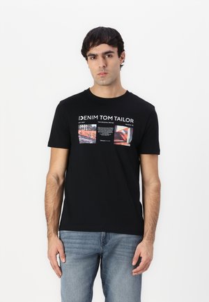 TOM TAILOR DENIM PHOTO - Print T-shirt - black