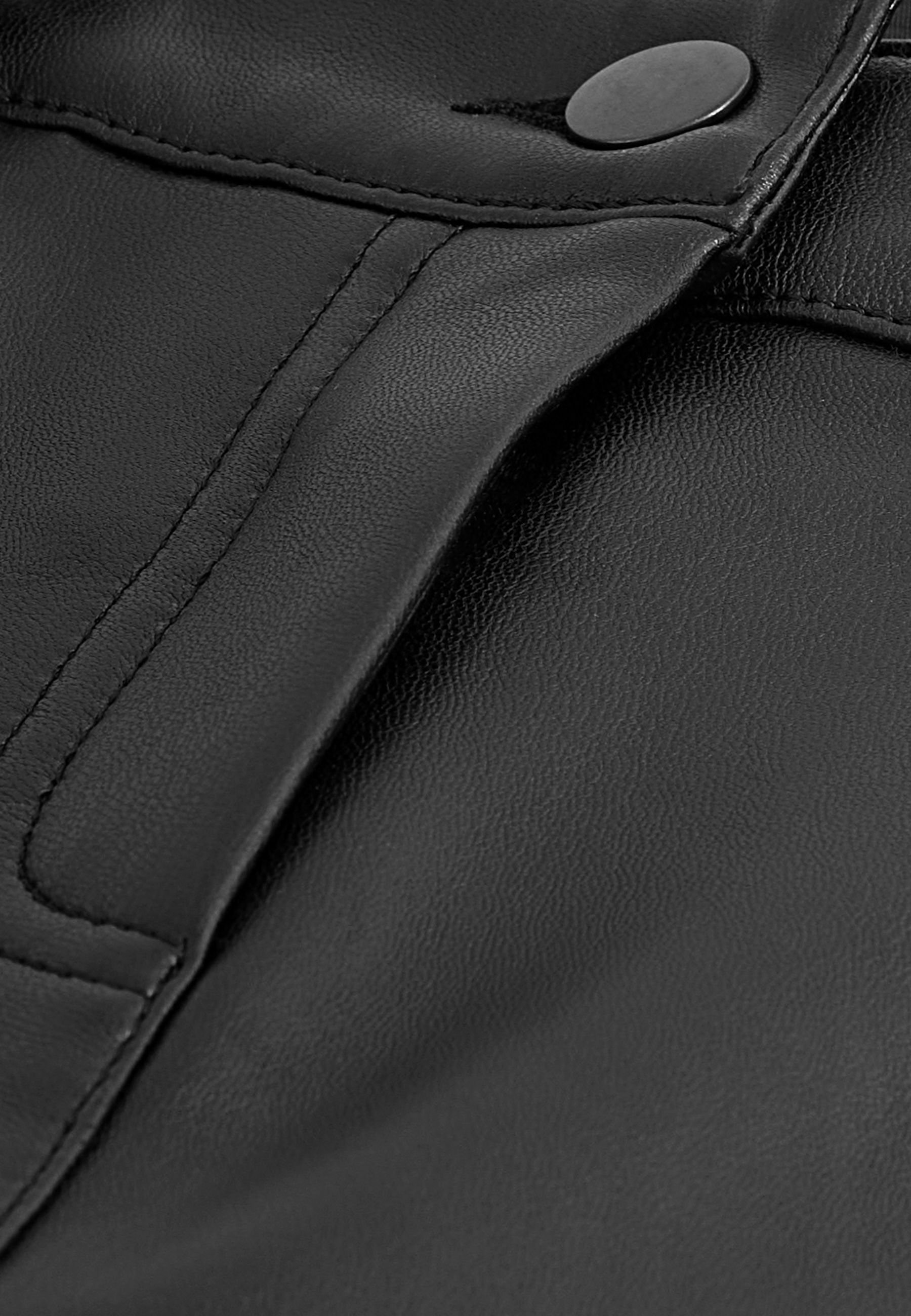 Pantalon large en chenille à taille basse Noir