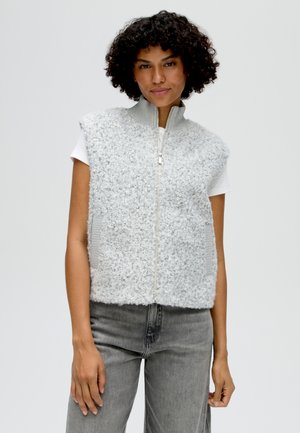OPUS, LOOSE FIT - Waistcoat - hazy fog melange