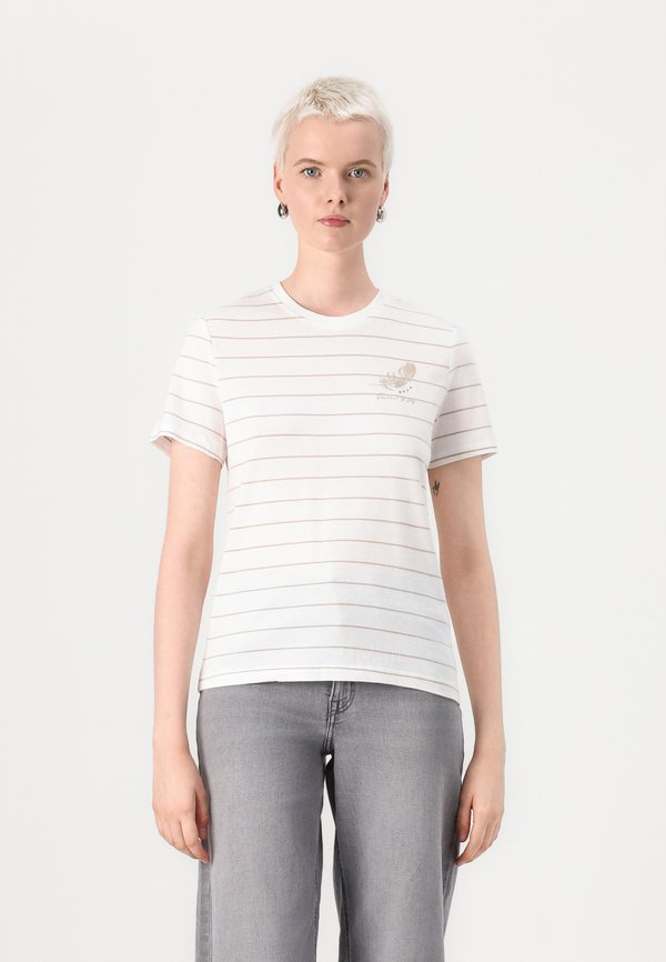 ONLKITA LIFE FEATHERS - Print T-shirt - cloud dancer