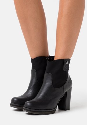 s.Oliver, Bottines à talons hauts - black