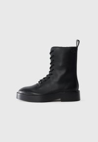CONCAVE WELT - Lace-up ankle boots - black