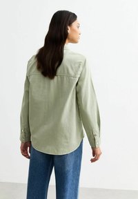 New Look OVERSIZED TWILL - Button-down blouse - khaki