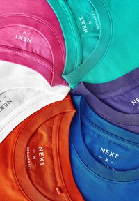 Next 6 PACK REGULAR - Paprasti marškinėliai - blue purple pink aqua white orange