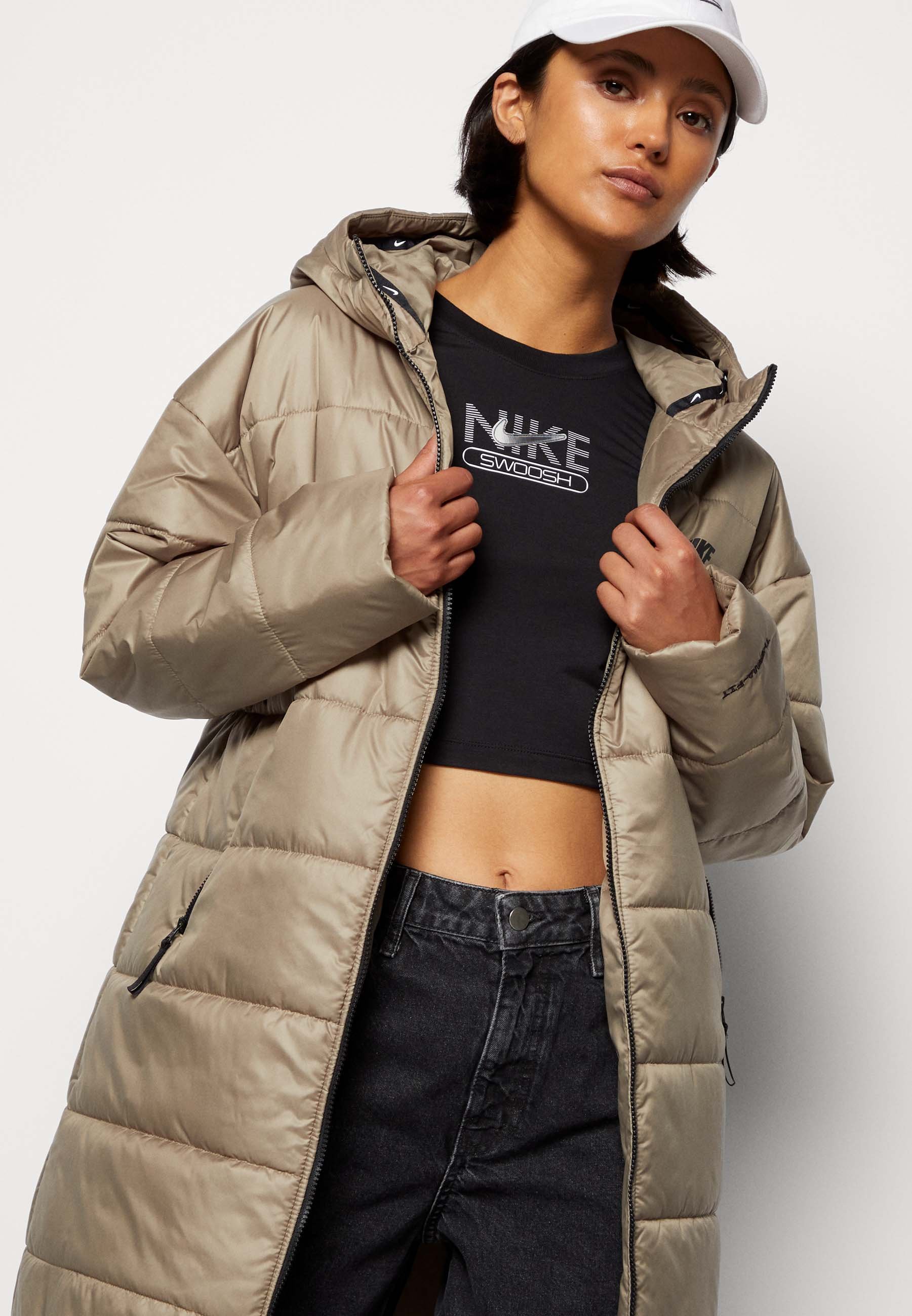 Nike NSW Synthetic Repel HD Parka - Olive - Size S - Women