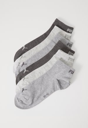 QUARTER PLAIN UNISEX 6 PACK - Sporta zeķes - grey combo