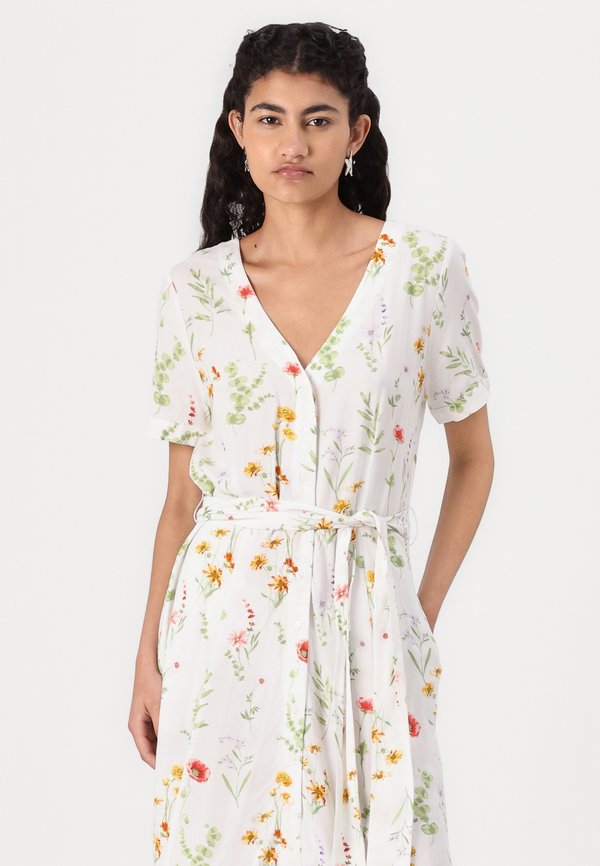 OBJLORENA SHORT DRESS - Day dress - cloud dancer2