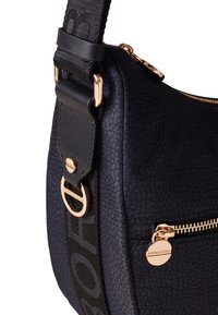 Borbonese LUNA MIDDLE CON ZIP - Sac bandoulière - black